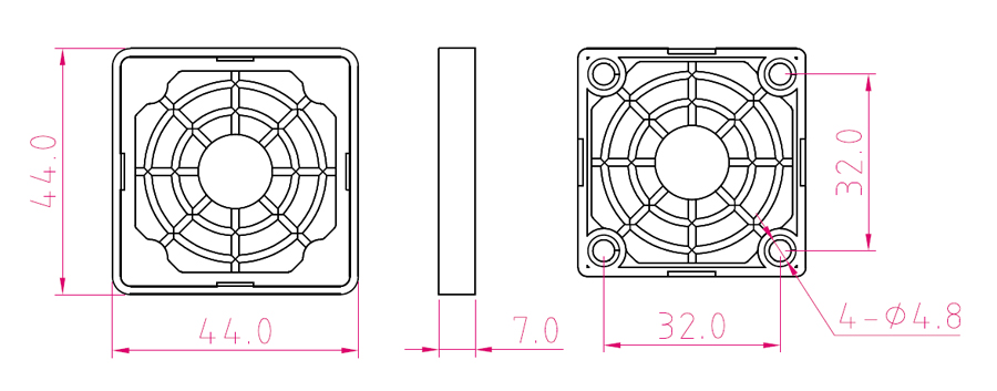 40mm fan filter