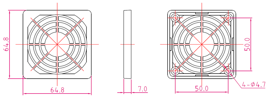 80mm fan filter