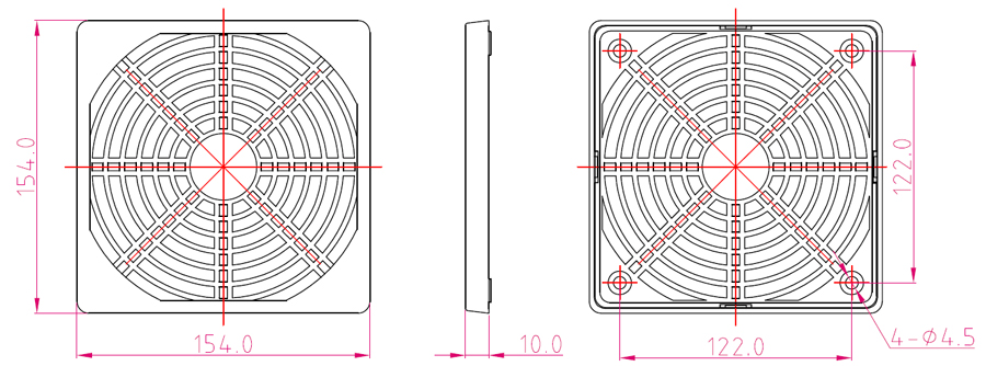 cooling fan grill cover